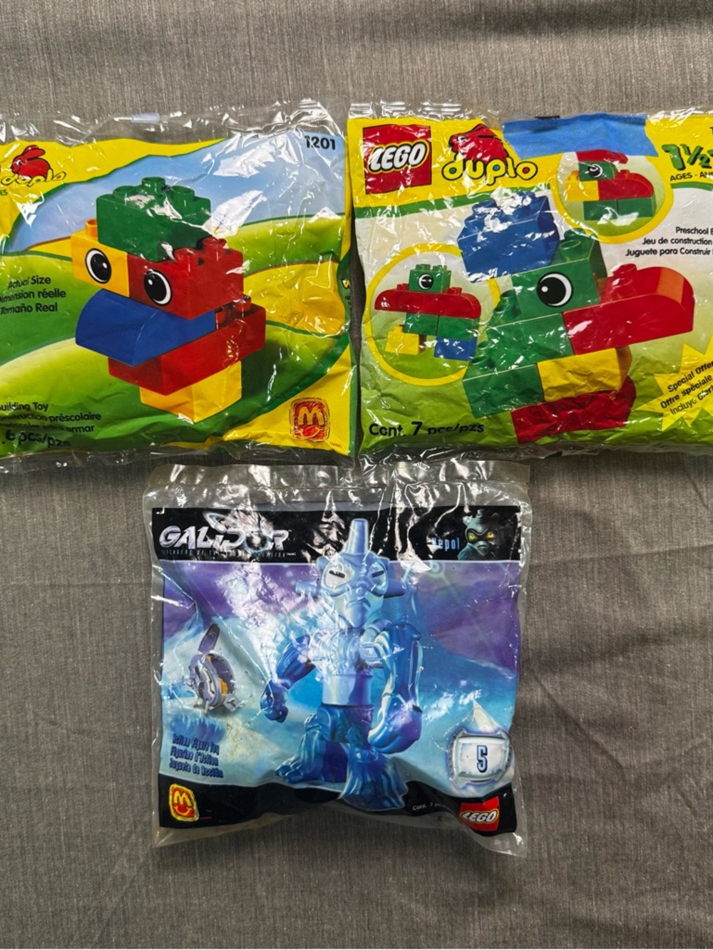 3 NEW Lego Duplo Polybags 1201 McDonalds and 1759 Parrot Galidor Nepol #5